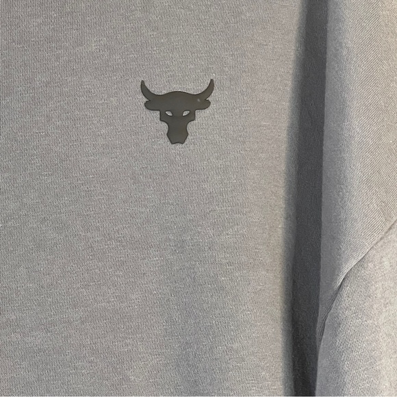 Under Armour PROJECT ROCK CHARGED GRAY FLEECE LS SWEATER XL - Picture 6 of 7
